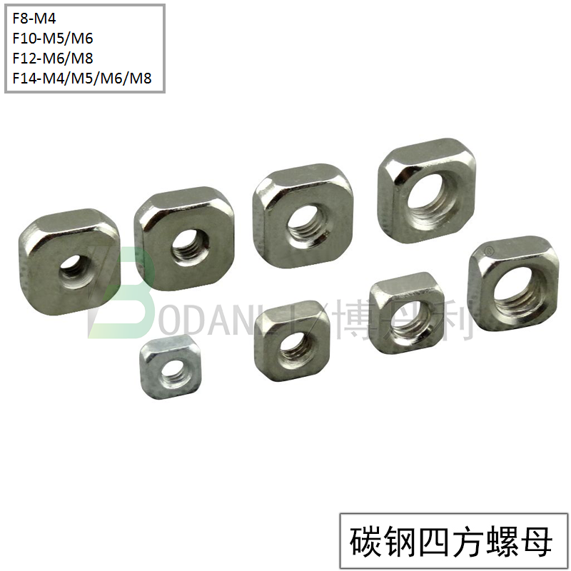 Bodanli square nut silver white